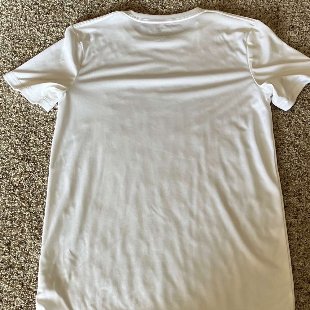 Adidas Kids White Tee with Flag Graphic - Picture 4 of 5